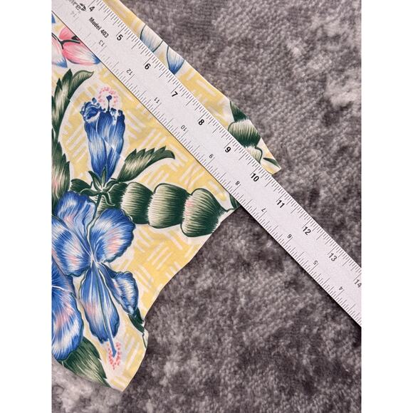 Vintage Reyn Spooner Hawaiian Shirt XL Mens Yellow Hibiscus Floral - Picture 5 of 7